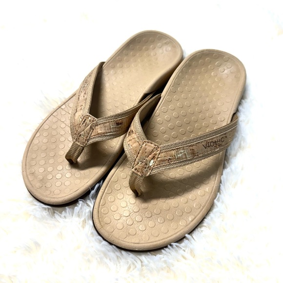 Vionic Women’s High Tide Wedge Cork Orthopedic Sandals Size 6 - Picture 2 of 7